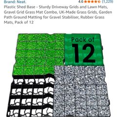 plastic shed base (12 pieces, 50cm x50cm x4cm)