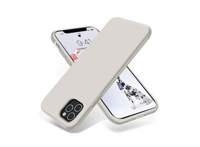 Liquid Silicone Case For iPhone 11 Pro Luxury Thin ShockProof Soft Phone Cover Grey - FHT7IP11PLK