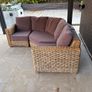 L corner wicker sofa set Image 3