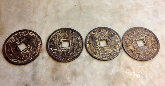 Chinese Luck Coins x 4