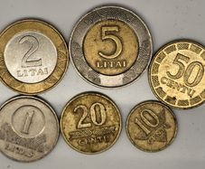 Lithuania 1997-2002 Pre Euro Coin Set