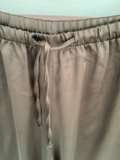 trousers brown satin wide leg trousers large primark