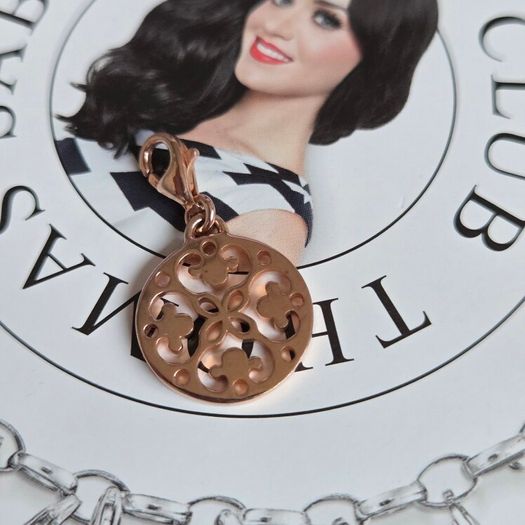 Thomas Sabo Sterling Silver,Rose Tone Disc Charm Club