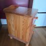 classic solid pine wood bedside locker Image 2