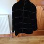 Black Fun Fur Winter Coat Image 6