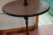 Pub Two Tier Table, Circular Tables and Bar Stools