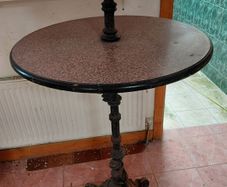 Pub Two Tier Table, Circular Tables and Bar Stools