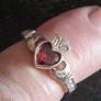 silver claddagh ring Image 2