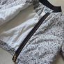 Jacadi Paris girl's lightweight bomber jacket - Leaf design Image 6