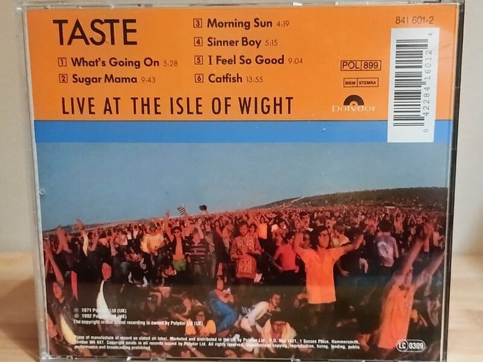 Taste Live At The Isle Of Wight CD Album