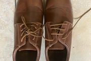 mens shoes lace up brown worn once