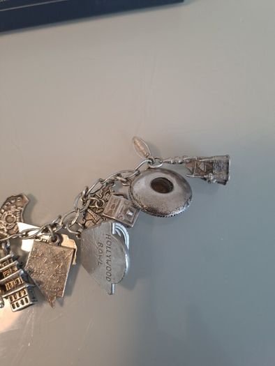 silver charm bracelet