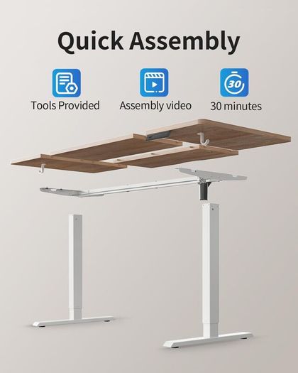 Electric Standing Desk Height Adjustable For Gaming and Computer 120 x 60cm Sit Stand Home Office with Memory Smart Pannel 4 Pieces Splice Board Oak