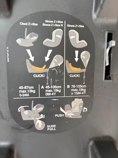 Cybex Cloud Z and Rotating Cloud Z Isofix Base
