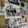 Banksy collage canvas ready to hang Image 5