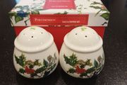 Portmeirion Holly and Ivy Salt and Pepper pots