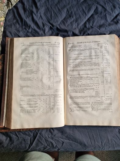 1711 Journals of Parliament Book. Huge Folio Size.