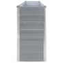 Raised Garden Bed 320x40x77 cm Galvanised Steel Grey Image 2