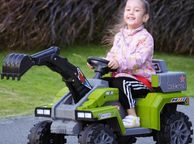main image for ad Kids Electric Ride-On Excavator 6V Construction Digger with Lights &amp; Music