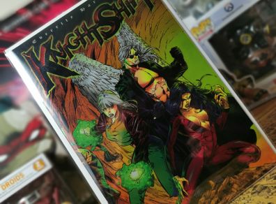KnightShift ! Issue #1 ! Chromium Holochrome Cover ! 1996 ! by London Night Studios !