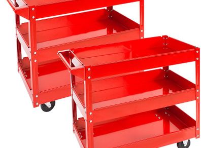 set of 2 Workshop Trolley Tool 3 Levels - Free Delivery Nationwide