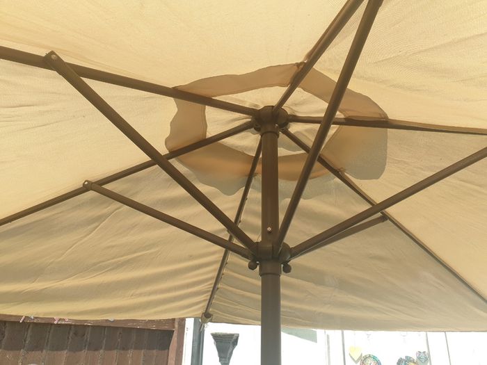 Cream Parasol & Pole For Sale Here