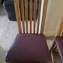 6 solid oak dining chairs Image 3