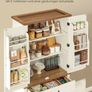 Kitchen Pantry Storage Cabinet Country Style Tall Image 3