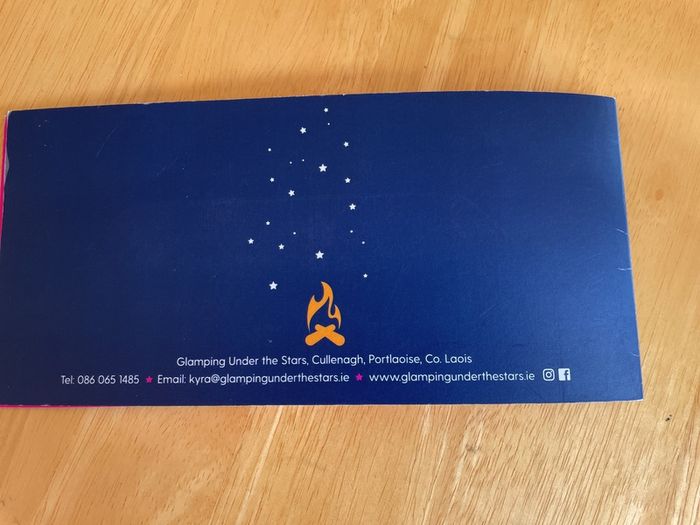 Glamping under the stars gift voucher