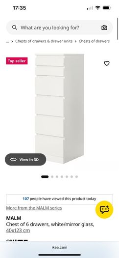 ikea malm drawers