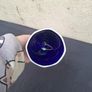 Ceramic blue table bell postage possible Image 3