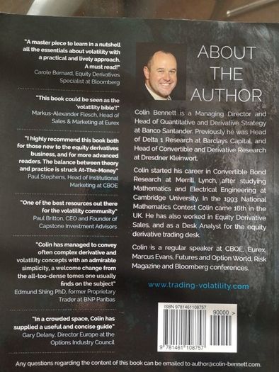 Trading Volatility book