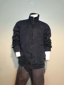 Tommy Hilfiger Mens Collared Winter Windbreaker Jacket Size Large