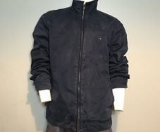 Tommy Hilfiger Mens Collared Winter Windbreaker Jacket Size Large