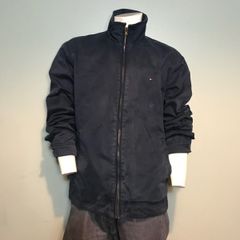 Tommy Hilfiger Mens Collared Winter Windbreaker Jacket Size Large