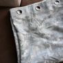 2 pairs of 90x90 grey/duck egg fully lined curtains Image 4