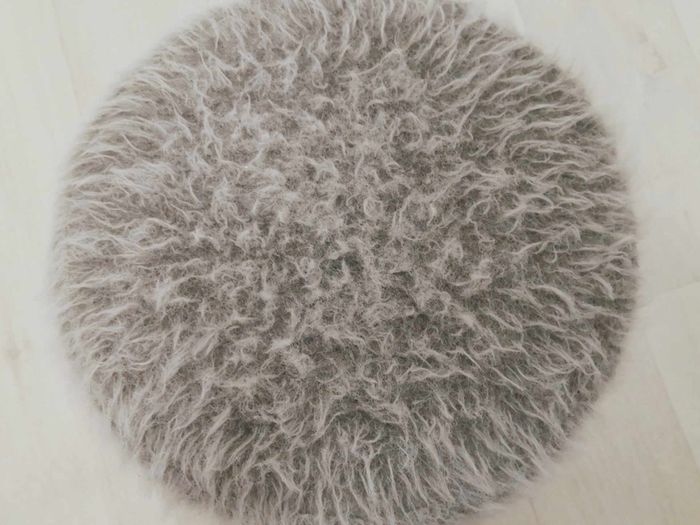 Fluffy stool.  Designers, elegant stool.