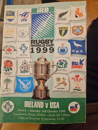 Ireland International Rugby Programs In Good Condition.  See Photos For