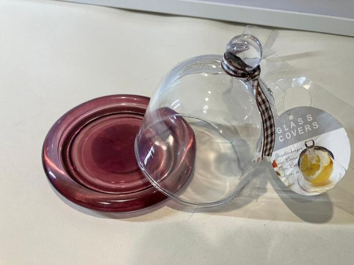 Mini Cake Stand with Glass Bell (Set of 6)