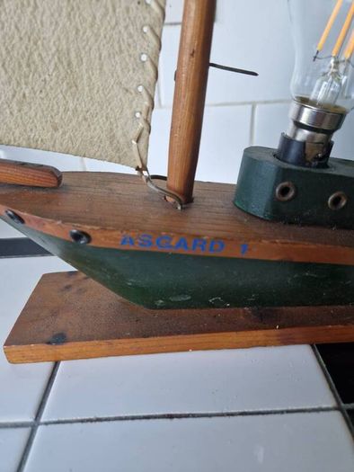 Asgard 1 Irish Mid Century period Vintage lamp model of  Asgard 1 wooden lamp