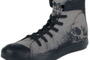 Men's Black Premium Skull High Trainers in Size 11 (45) (Brand New in the Box)