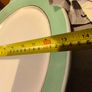 Vintage Art Deco Shelley Platter bon chianaVery Large Green Bands16.5 x13 inches Large Image 3