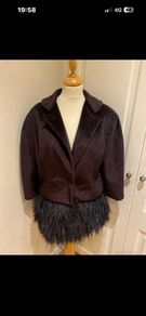 Joanne Hynes quirky brown jacket size 12