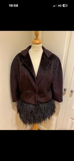 Joanne Hynes quirky brown jacket size 12
