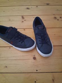Ralph Lauren Navy polo trainers UK 2