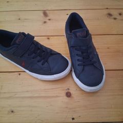 Ralph Lauren Navy polo trainers UK 2