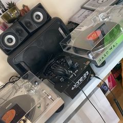 Beginner Vinyl Dj Setup (1x Allen & Heath X:ONE 23 + 2x Audio Technica AT-LP120X USB)