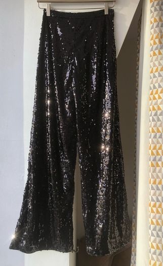 Festival Shein black sequin trousers size XS
