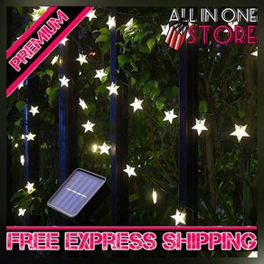 29Ft/9M 60 LED Solar Star String Lights Warm White Solar Powered Fairy Lights Outdoor 8 Modes Waterproof Festival Lighting for Garden Patio Yard (FREE SHIPPING)