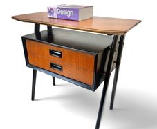 midcentury vintage Swedish bedside table